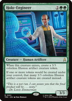 Holo-Engineer (TRK-201) - Star Trek Foil-1