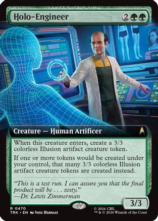 Holo-Engineer (Extended Art) (TRK-470) - Star Trek Foil-1