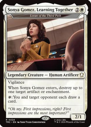 Sonya Gomez, Learning Together - Loran of the Third Path (TRC-424) - Commander: Star Trek-1