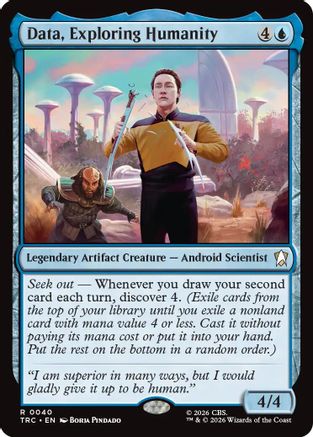 Data, Exploring Humanity (TRC-040) - Commander: Star Trek-1