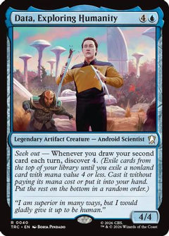 Data, Exploring Humanity (TRC-040) - Commander: Star Trek-1
