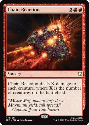Chain Reaction (Surge Foil) (TRC-450) - Commander: Star Trek Foil-1