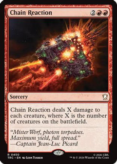 Chain Reaction (Surge Foil) (TRC-450) - Commander: Star Trek Foil-1