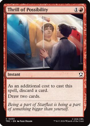 Thrill of Possibility (Surge Foil) (TRC-455) - Commander: Star Trek Foil-1
