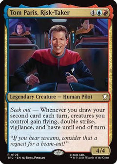Tom Paris, Risk-Taker (Surge Foil) (TRC-105) - Commander: Star Trek Foil-1