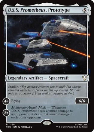 U.S.S. Prometheus, Prototype (Surge Foil) (TRC-128) - Commander: Star Trek Foil-1