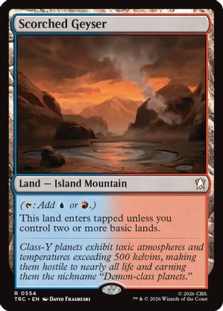Scorched Geyser (Surge Foil) (TRC-554) - Commander: Star Trek Foil-1