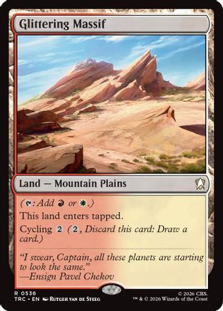 Glittering Massif (Surge Foil) (TRC-536) - Commander: Star Trek Foil-1