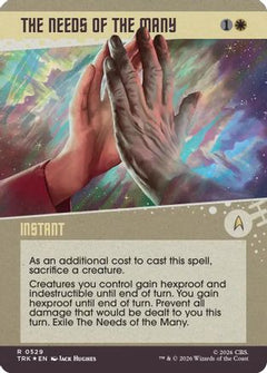The Needs of the Many (Showcase) (Surge Foil) (TRK-529) - Star Trek Foil-1