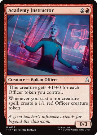 Academy Instructor (TRK-137) - Star Trek Foil-1