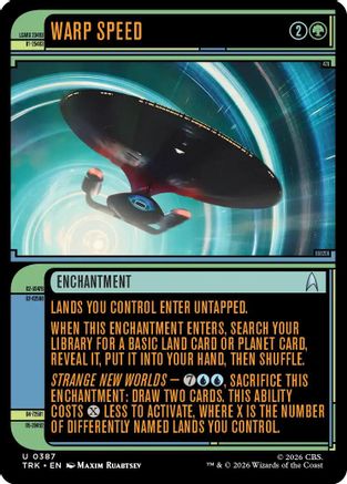Warp Speed (Showcase) (TRK-387) - Star Trek-1