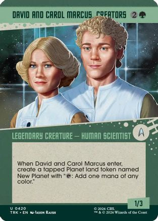 David and Carol Marcus, Creators (Showcase) (TRK-420) - Star Trek Foil-1