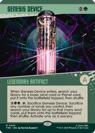 Genesis Device (Showcase) (TRK-422) - Star Trek Foil-1