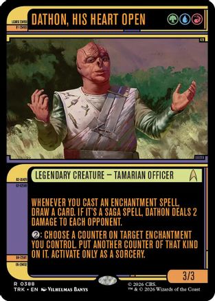 Dathon, His Heart Open (Showcase) (TRK-388) - Star Trek Foil-1
