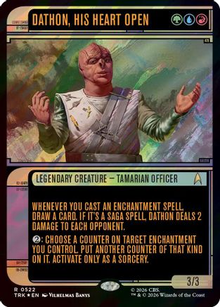 Dathon, His Heart Open (Showcase) (Surge Foil) (TRK-522) - Star Trek Foil-1
