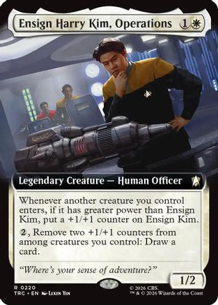 Ensign Harry Kim, Operations (Extended Art) (TRC-220) - Commander: Star Trek-1