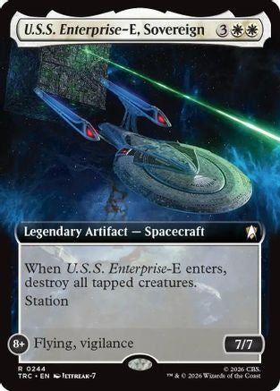 U.S.S. Enterprise-E, Sovereign (Extended Art) (TRC-244) - Commander: Star Trek-1