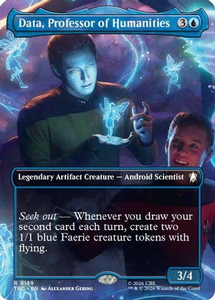 Data, Professor of Humanities (Borderless) (TRC-189) - Commander: Star Trek-1
