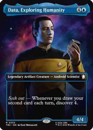 Data, Exploring Humanity (Borderless) (TRC-202) - Commander: Star Trek-1