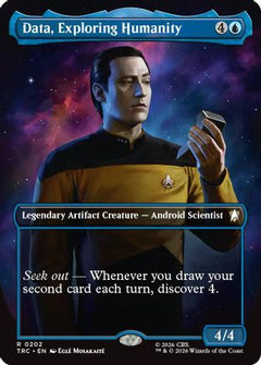 Data, Exploring Humanity (Borderless) (TRC-202) - Commander: Star Trek-1