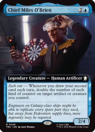 Chief Miles O'Brien (Extended Art) (TRC-249) - Commander: Star Trek-1