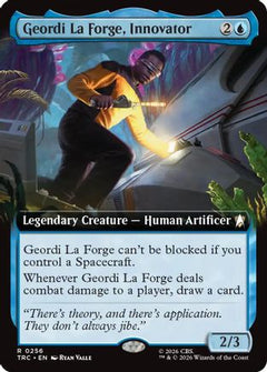 Geordi La Forge, Innovator (Extended Art) (TRC-256) - Commander: Star Trek-1