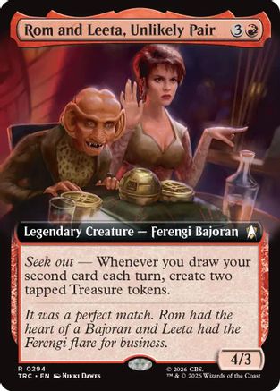 Rom and Leeta, Unlikely Pair (Extended Art) (TRC-294) - Commander: Star Trek-1