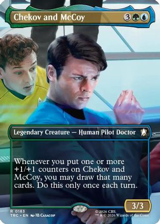 Chekov and McCoy (Borderless) (TRC-183) - Commander: Star Trek Foil-1