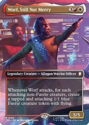 Worf, Still Not Merry (Borderless) (TRC-186) - Commander: Star Trek-1