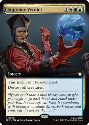Supreme Verdict (Extended Art) (TRC-330) - Commander: Star Trek-1