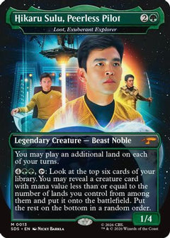 Hikaru Sulu, Peerless Pilot - Loot, Exuberant Explorer (Borderless) (SDS-013) - Star Trek: Stardates-1