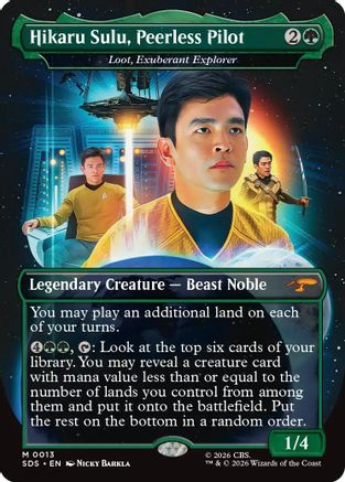 Hikaru Sulu, Peerless Pilot - Loot, Exuberant Explorer (Borderless) (SDS-013) - Star Trek: Stardates-1