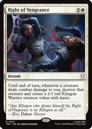 Right of Vengeance (TRC-027) - Commander: Star Trek-1