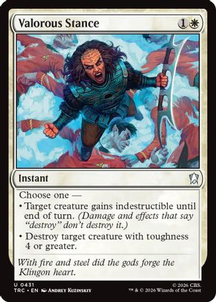 Valorous Stance (Surge Foil) (TRC-431) - Commander: Star Trek Foil-1