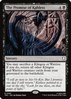 The Promise of Kahless (Surge Foil) (TRC-061) - Commander: Star Trek Foil-1