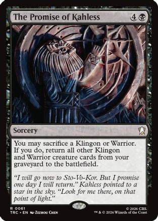 The Promise of Kahless (Surge Foil) (TRC-061) - Commander: Star Trek Foil-1