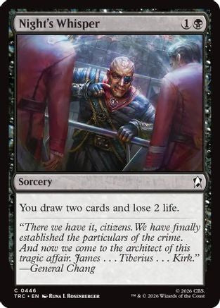 Night's Whisper (Surge Foil) (TRC-446) - Commander: Star Trek Foil-1
