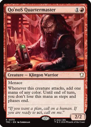 Qo'noS Quartermaster (TRC-074) - Commander: Star Trek-1