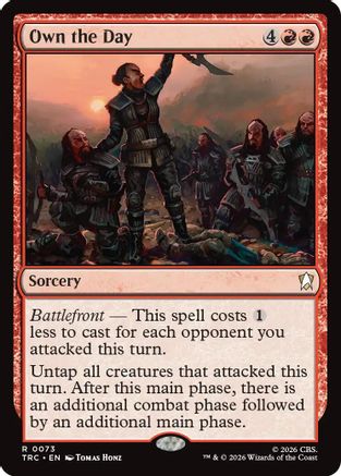 Own the Day (Surge Foil) (TRC-073) - Commander: Star Trek Foil-1