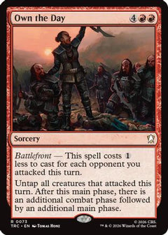 Own the Day (Surge Foil) (TRC-073) - Commander: Star Trek Foil-1