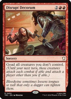 Disrupt Decorum (Surge Foil) (TRC-452) - Commander: Star Trek Foil-1