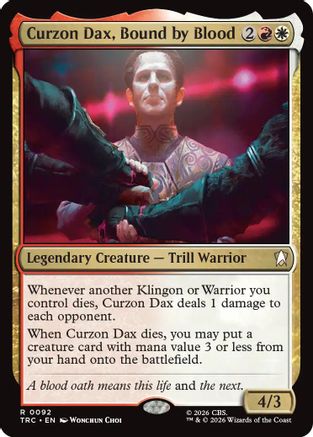 Curzon Dax, Bound by Blood (TRC-092) - Commander: Star Trek-1