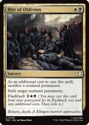 Rite of Oblivion (TRC-478) - Commander: Star Trek-1