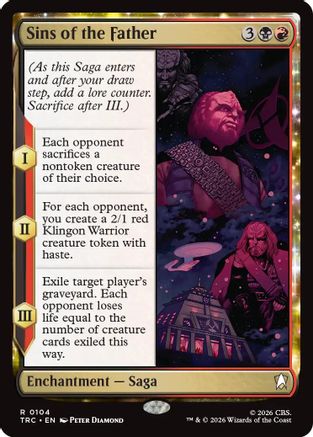 Sins of the Father (Surge Foil) (TRC-104) - Commander: Star Trek Foil-1