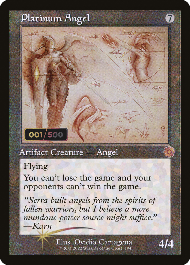 Platinum Angel (Retro Schematic) (Serialized) [The Brothers' War Retro Artifacts]-1