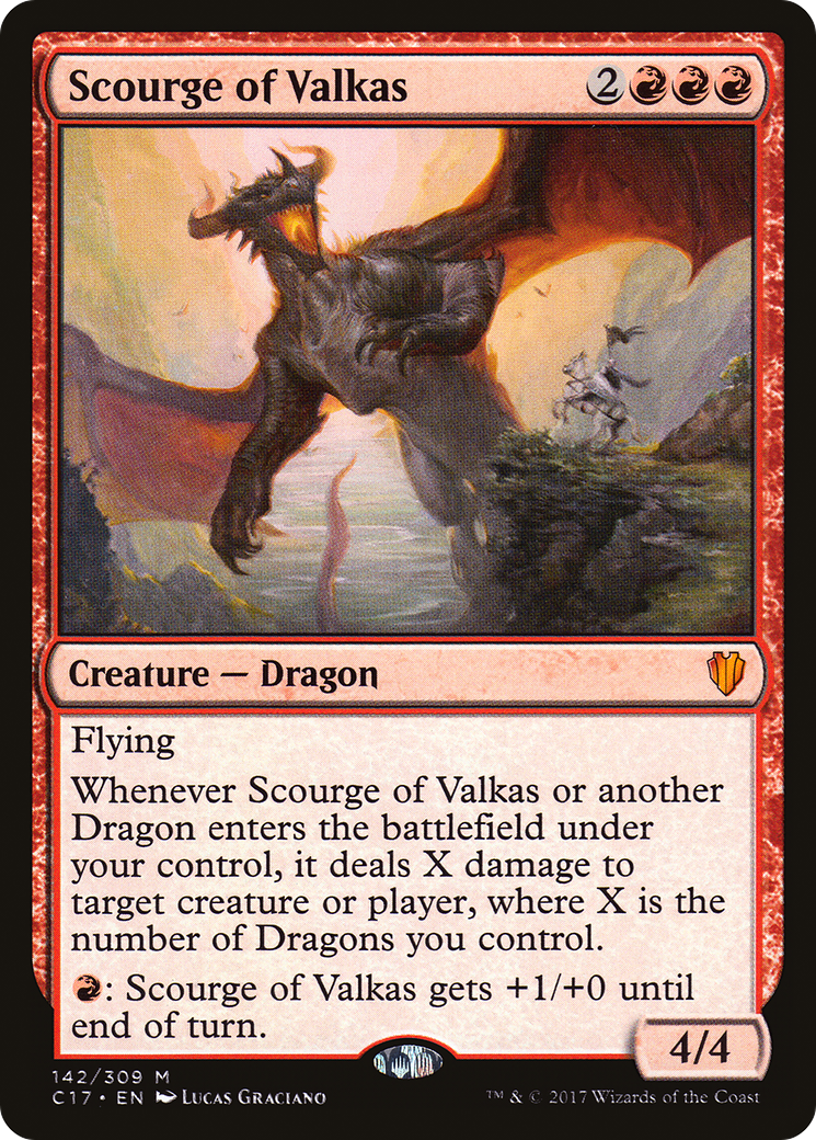 Scourge of Valkas [Commander 2017]-1