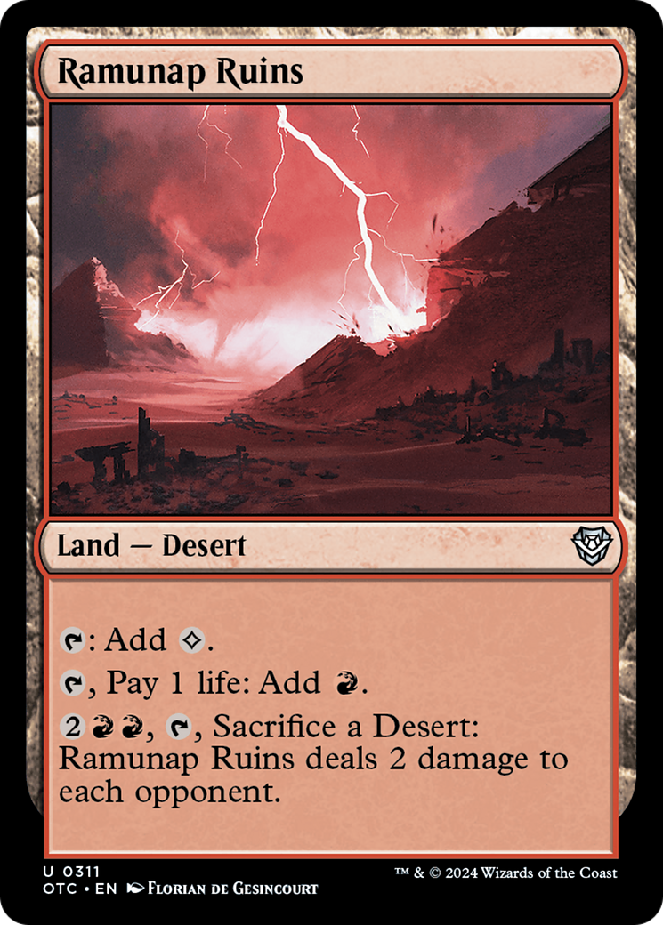Ramunap Ruins [Outlaws of Thunder Junction Commander]-1