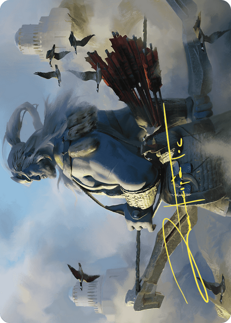 Skybeast Tracker // Skybeast Tracker (AWOE-027) - Wilds of Eldraine Art Series (Borderless)-1