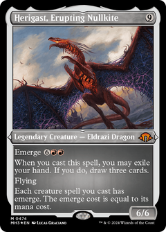 Herigast, Erupting Nullkite (Foil Etched) [Modern Horizons 3]-1