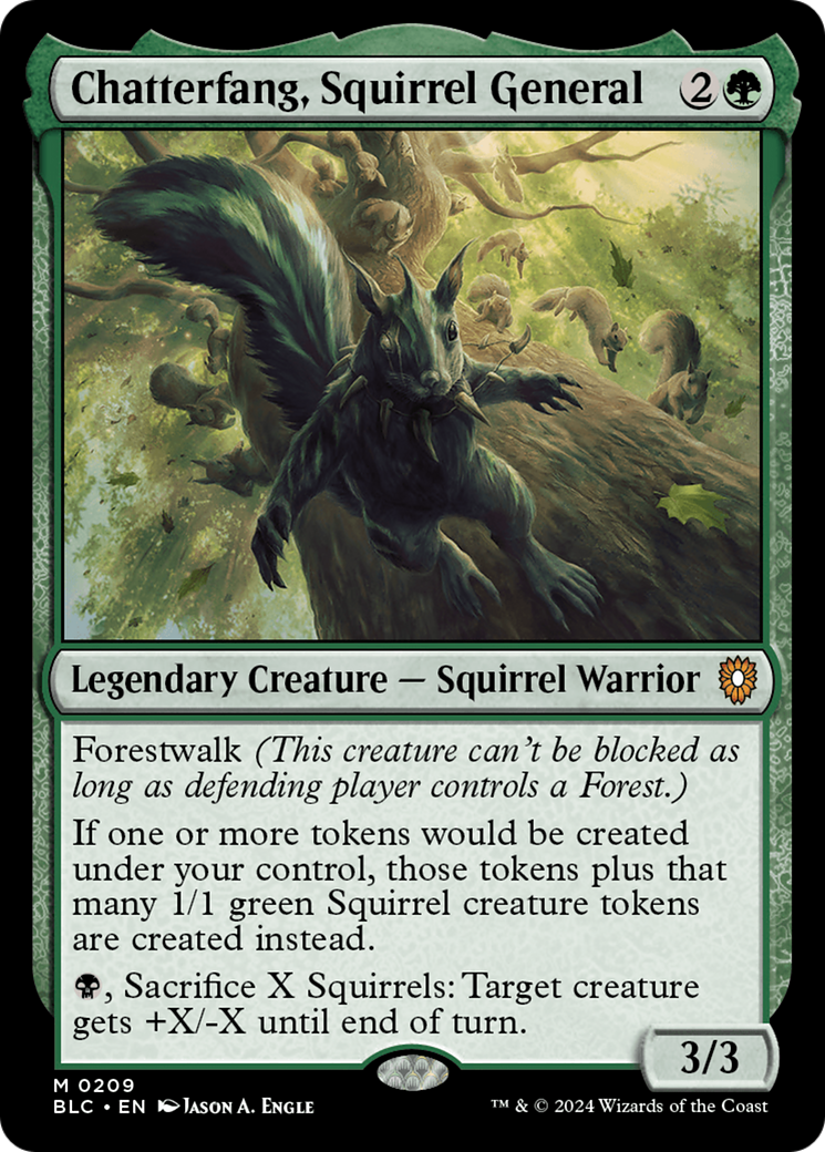 Chatterfang, Squirrel General [Bloomburrow Commander]-1